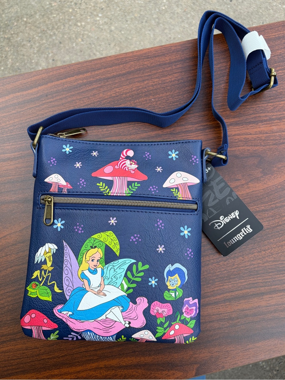Loungefly Disney Alice in Wonderland Passport Crossbody EE Exclusive NWT